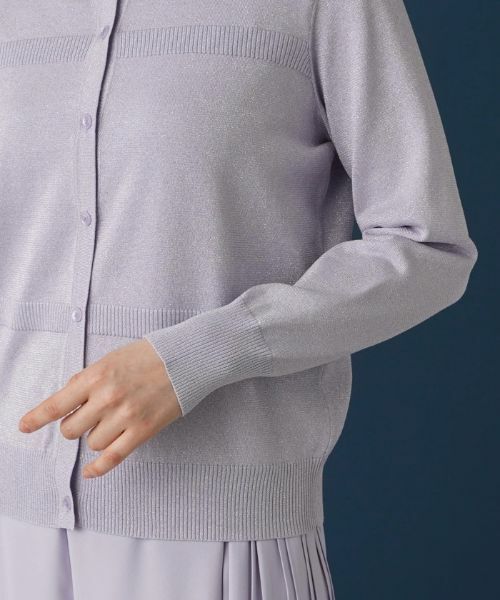 Leilian / レリアン カーディガン・ボレロ | ペールカラーラメカーディガン | 詳細9