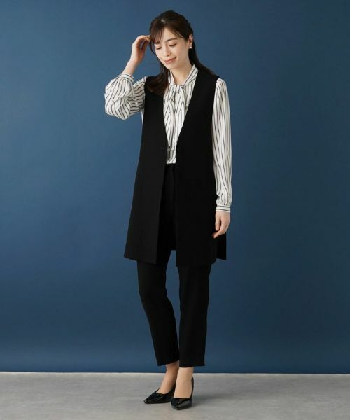 Leilian / レリアン テーラードジャケット | ロングベスト | 詳細1