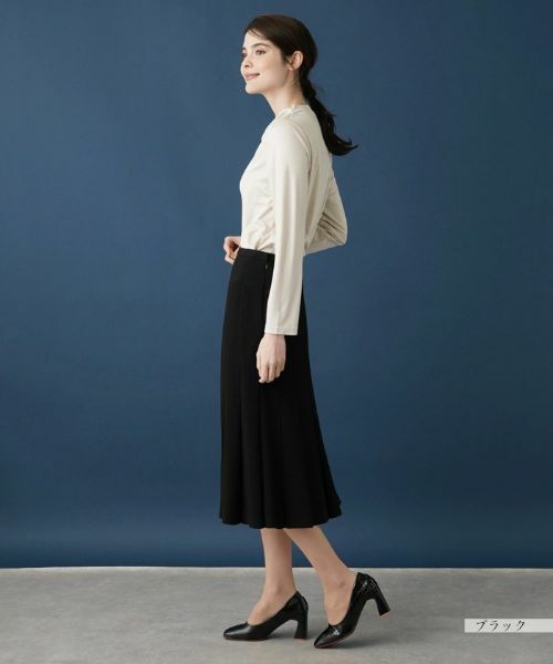 Leilian / レリアン ミニ・ひざ丈スカート | 無地フレアスカート | 詳細16