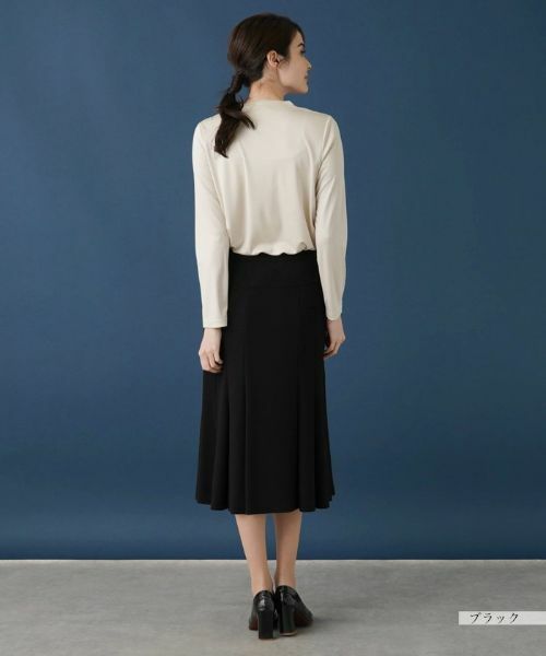 Leilian / レリアン ミニ・ひざ丈スカート | 無地フレアスカート | 詳細17