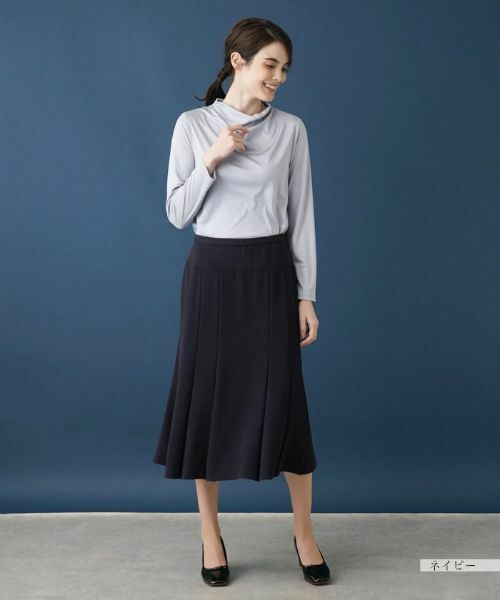 Leilian / レリアン ミニ・ひざ丈スカート | 無地フレアスカート | 詳細18