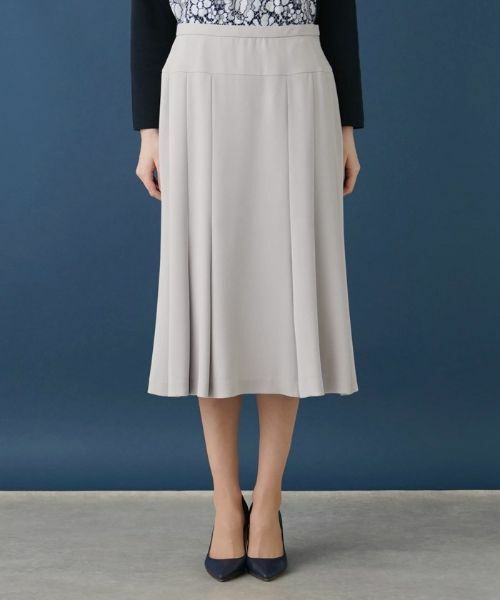 Leilian / レリアン ミニ・ひざ丈スカート | 無地フレアスカート | 詳細7