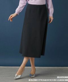 Leilian / レリアン ミニ・ひざ丈スカート | 無地フレアスカート