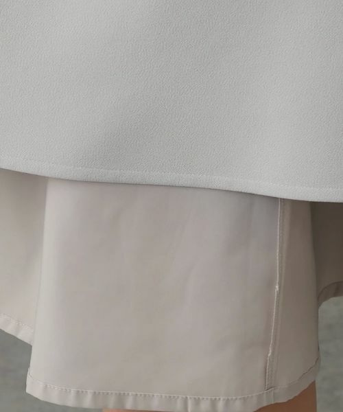 Leilian / レリアン ミニ・ひざ丈スカート | 無地フレアスカート | 詳細10