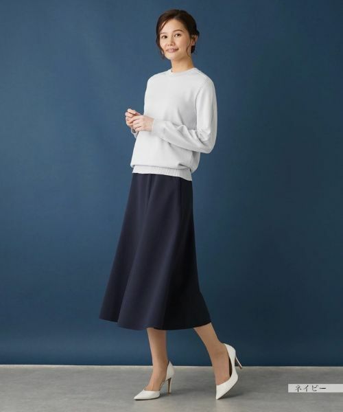 Leilian / レリアン ミニ・ひざ丈スカート | 無地フレアスカート | 詳細12