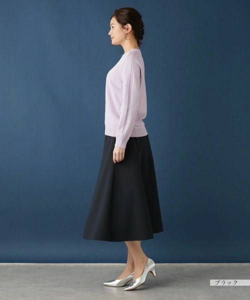 Leilian / レリアン ミニ・ひざ丈スカート | 無地フレアスカート | 詳細16