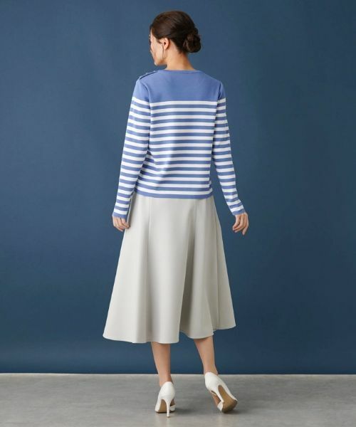 Leilian / レリアン ミニ・ひざ丈スカート | 無地フレアスカート | 詳細3