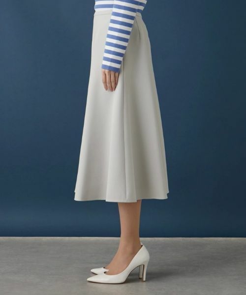 Leilian / レリアン ミニ・ひざ丈スカート | 無地フレアスカート | 詳細5