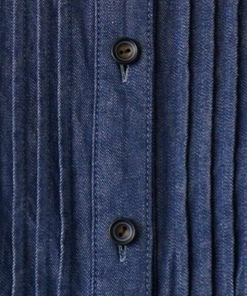 Leilian / レリアン シャツ・ブラウス | バンドカラーデニムブラウス【Leilian WHITE LABEL】 | 詳細10