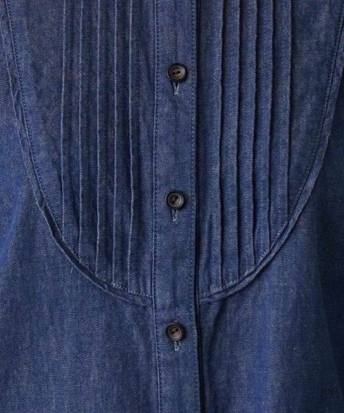 Leilian / レリアン シャツ・ブラウス | バンドカラーデニムブラウス【Leilian WHITE LABEL】 | 詳細12