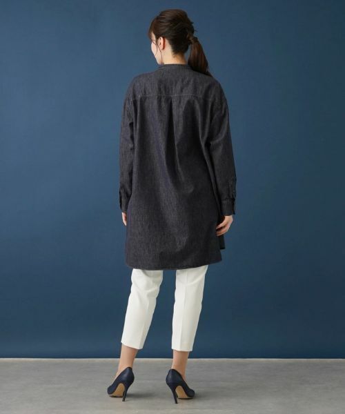 Leilian / レリアン シャツ・ブラウス | バンドカラーデニムブラウス【Leilian WHITE LABEL】 | 詳細15