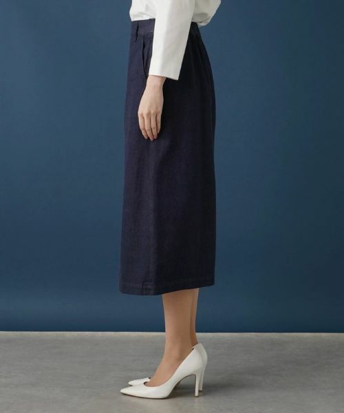 Leilian / レリアン ミニ・ひざ丈スカート | 洗えるデニムスカート | 詳細21