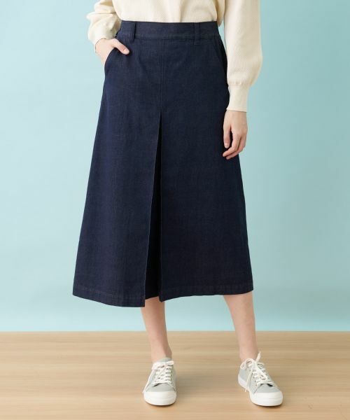 Leilian / レリアン ミニ・ひざ丈スカート | 洗えるデニムスカート | 詳細5