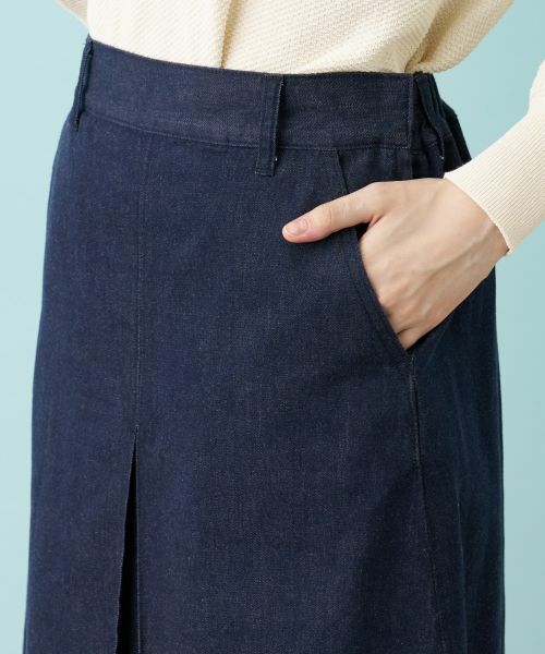 Leilian / レリアン ミニ・ひざ丈スカート | 洗えるデニムスカート | 詳細9
