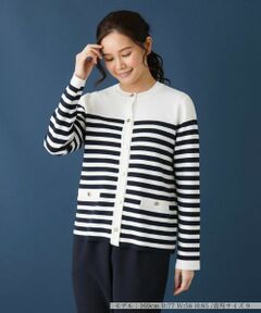 Leilian / レリアン カーディガン・ボレロ | ボーダー柄カーディガン