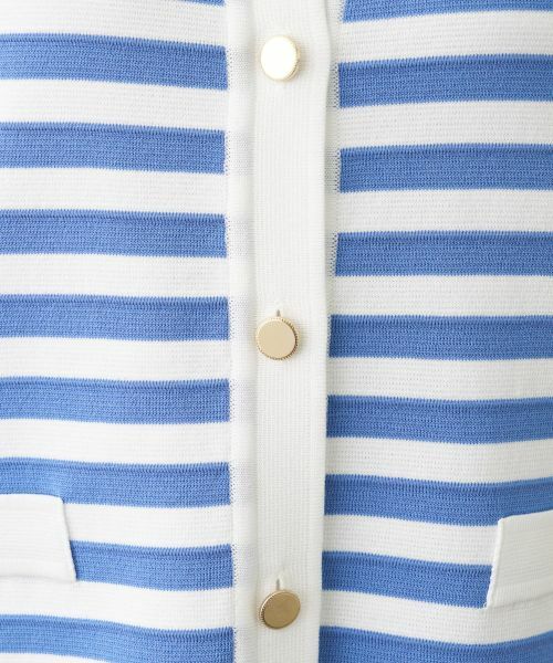 Leilian / レリアン カーディガン・ボレロ | ボーダー柄カーディガン | 詳細15