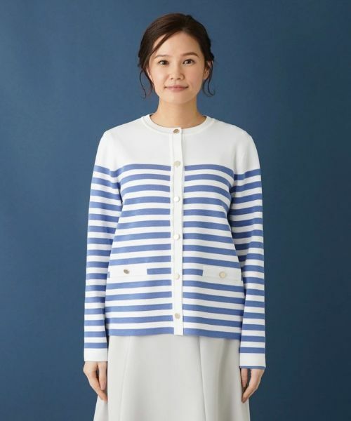 Leilian / レリアン カーディガン・ボレロ | ボーダー柄カーディガン | 詳細25