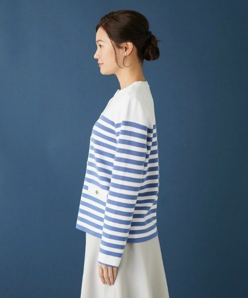 Leilian / レリアン カーディガン・ボレロ | ボーダー柄カーディガン | 詳細26