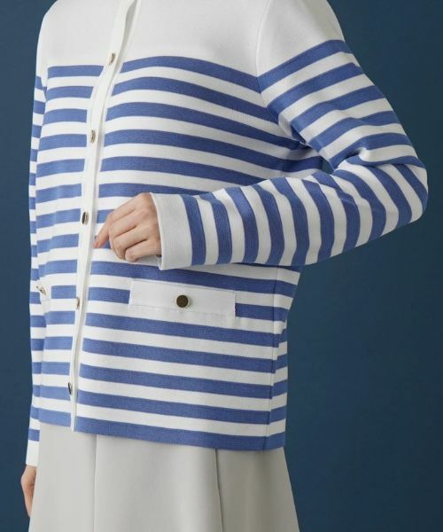 Leilian / レリアン カーディガン・ボレロ | ボーダー柄カーディガン | 詳細30