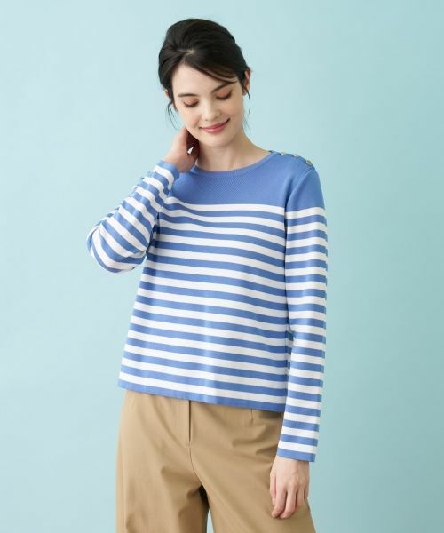 Leilian/レリアン プルオーバーニット ロイヤルブルー 11(L) Leilian/レリアン プルオーバーニット ロイヤルブルー 11(L)