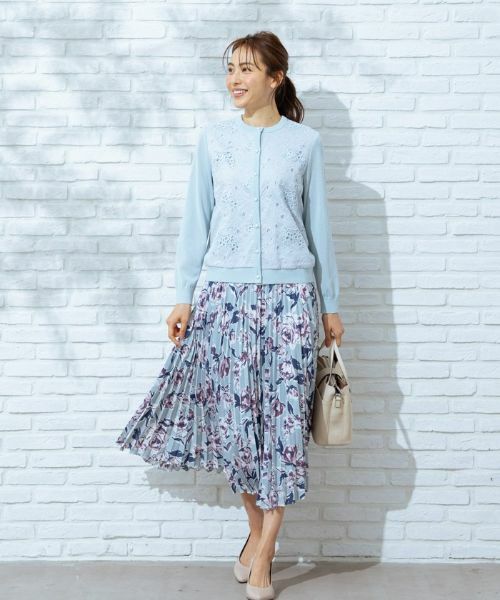 Leilian/レリアン アコーディオンプリーツスカート グリーン 7(S) Leilian/レリアン アコーディオンプリーツスカート グリーン 7(S)