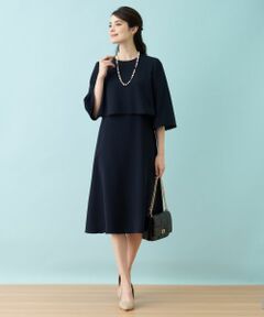 Leilian / レリアン ドレス | 【セレモニー】洗えるケープブラウス×ワンピースアンサンブル
