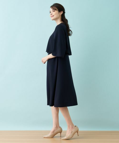 Leilian / レリアン ドレス | 【セレモニー】洗えるケープブラウス×ワンピースアンサンブル | 詳細2