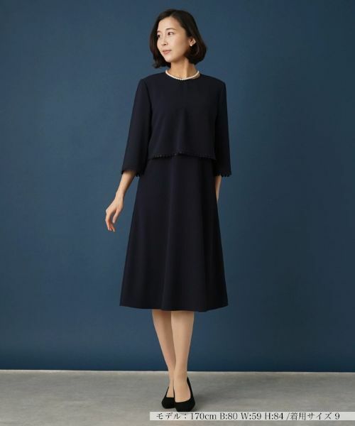 Leilian / レリアン ドレス | 【セレモニー】洗えるケープブラウス×ワンピースアンサンブル | 詳細29