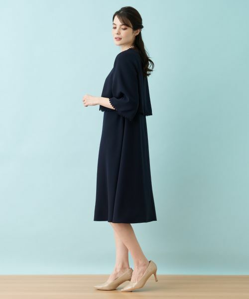 Leilian / レリアン ドレス | 【セレモニー】洗えるケープブラウス×ワンピースアンサンブル | 詳細4