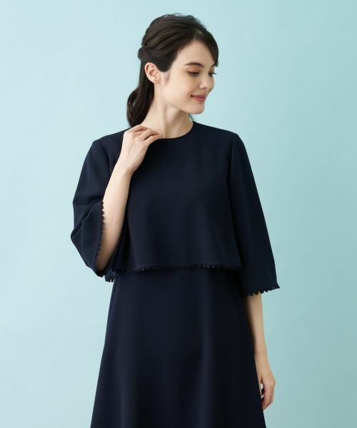 Leilian / レリアン ドレス | 【セレモニー】洗えるケープブラウス×ワンピースアンサンブル | 詳細7