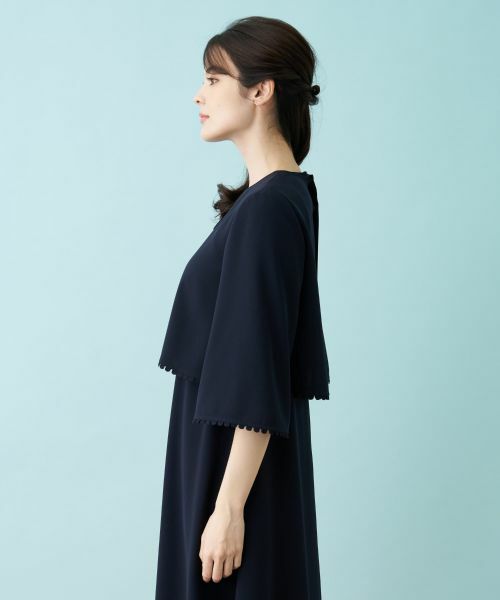 Leilian / レリアン ドレス | 【セレモニー】洗えるケープブラウス×ワンピースアンサンブル | 詳細9