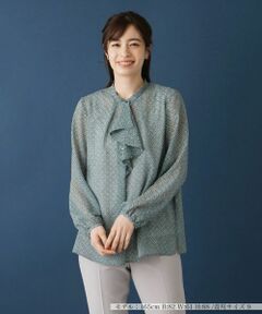 Leilian / レリアン シャツ・ブラウス | ラッフル幾何学ブラウス