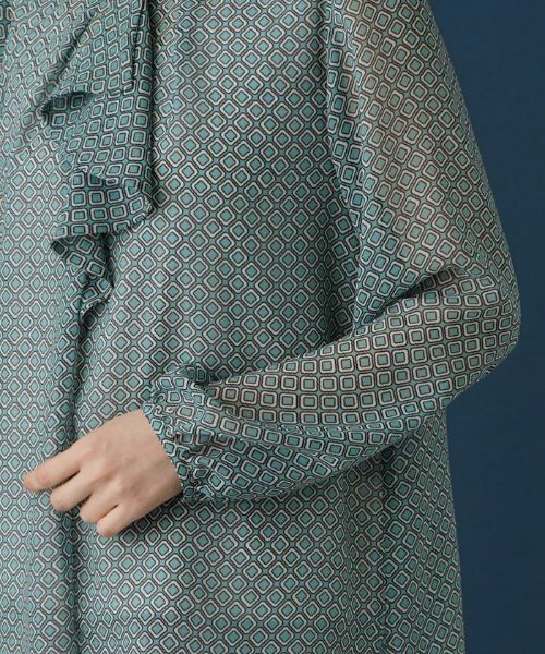 Leilian / レリアン シャツ・ブラウス | ラッフル幾何学ブラウス | 詳細10