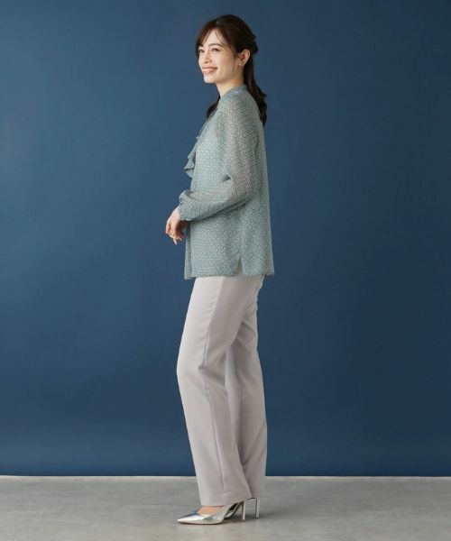 Leilian / レリアン シャツ・ブラウス | ラッフル幾何学ブラウス | 詳細2