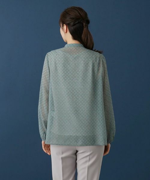 Leilian / レリアン シャツ・ブラウス | ラッフル幾何学ブラウス | 詳細6
