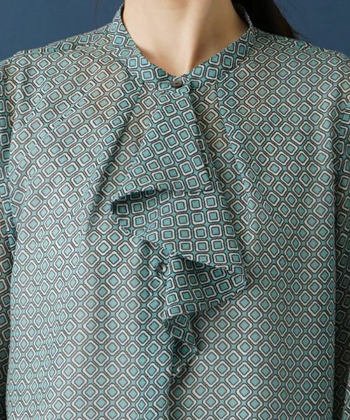 Leilian / レリアン シャツ・ブラウス | ラッフル幾何学ブラウス | 詳細7