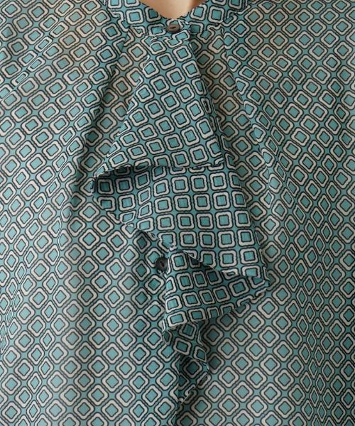 Leilian / レリアン シャツ・ブラウス | ラッフル幾何学ブラウス | 詳細8