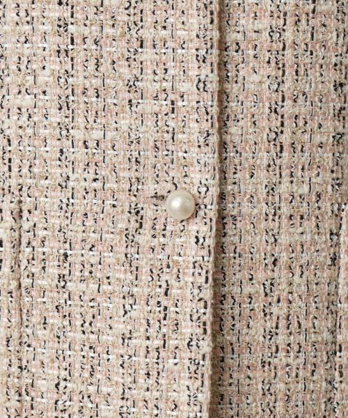 Leilian / レリアン テーラードジャケット | ノーカラーツイードベスト | 詳細11