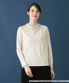 Leilian / レリアン カットソー | ドレープモックネックカットソー