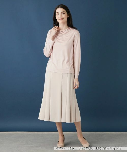 Leilian / レリアン カットソー | ドレープモックネックカットソー | 詳細1