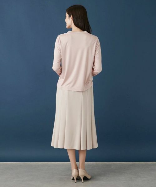 Leilian / レリアン カットソー | ドレープモックネックカットソー | 詳細3