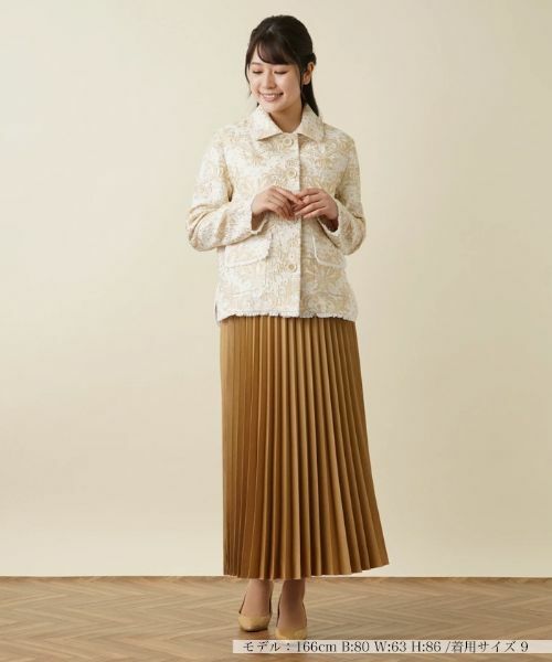 Leilian / レリアン テーラードジャケット | ジャガード刺繍ジャケット | 詳細1