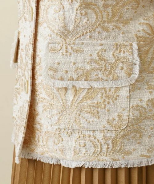 Leilian / レリアン テーラードジャケット | ジャガード刺繍ジャケット | 詳細12