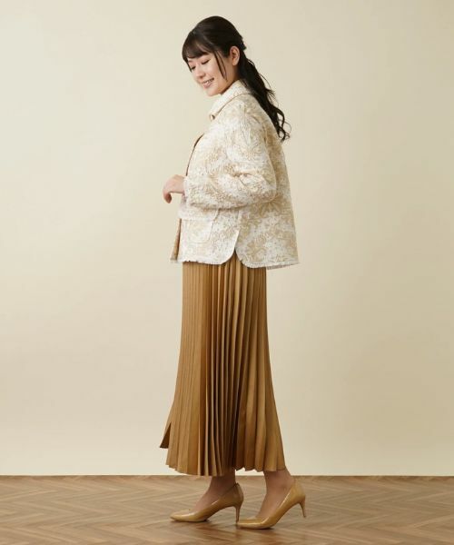 Leilian / レリアン テーラードジャケット | ジャガード刺繍ジャケット | 詳細2