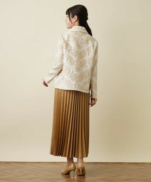 Leilian / レリアン テーラードジャケット | ジャガード刺繍ジャケット | 詳細3