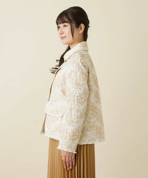 Leilian / レリアン テーラードジャケット | ジャガード刺繍ジャケット | 詳細6