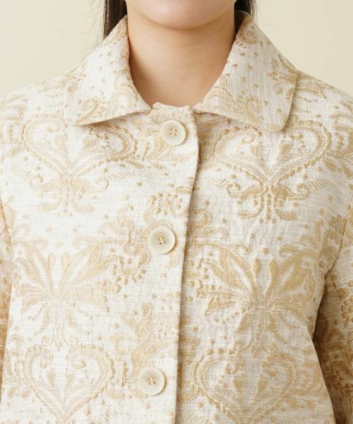 Leilian / レリアン テーラードジャケット | ジャガード刺繍ジャケット | 詳細8