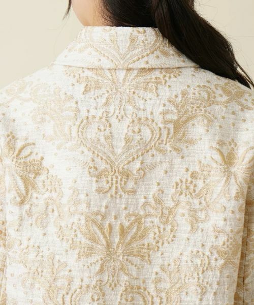 Leilian / レリアン テーラードジャケット | ジャガード刺繍ジャケット | 詳細9