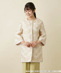 Leilian / レリアン テーラードジャケット | ジャガード刺繍ジャケット