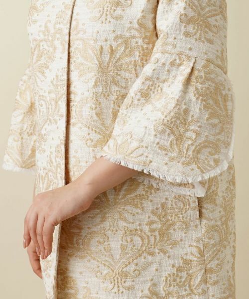 Leilian / レリアン テーラードジャケット | ジャガード刺繍ジャケット | 詳細10